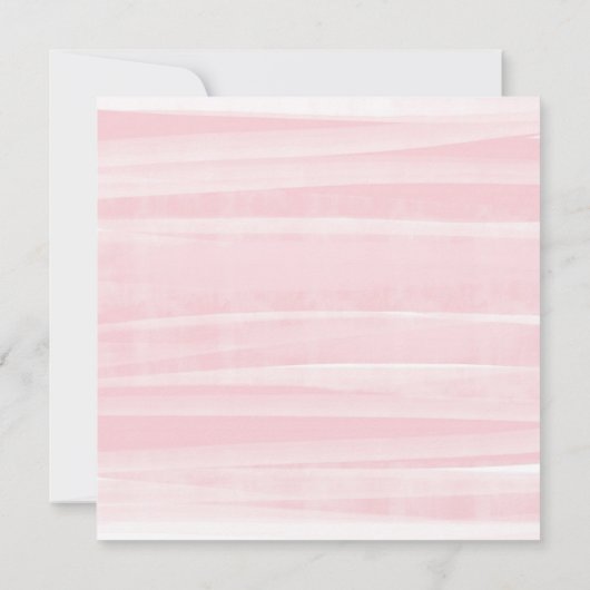 Elegant roze handbediende bridal Script Shower by Kaart (Achterkant)