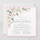 Elegant roze handschrift virtueel Vrijgezellenfees Kaart (Voorkant)