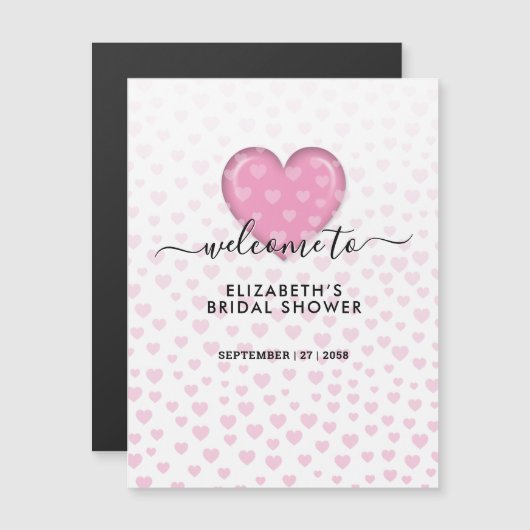 Elegant roze hart en spikkels ontwerp (Voorkant / Achterkant)