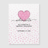 Elegant roze hart en spikkels ontwerp (Voorkant)