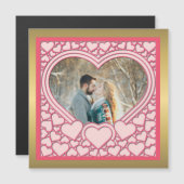 Elegant Roze Hart Gelukkig Valentijnsdag Stijlvol (Voorkant / Achterkant)