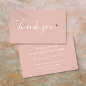 Elegant roze Hartelijk dank voor de korting op win Visitekaartje