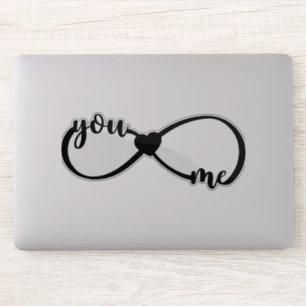 Elegant roze harten Valentijnsdag Sticker