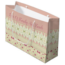 Elegant roze hartpatroon van ontwerper