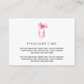 Elegant roze het knopen Vrijgezellenfeest binden Informatiekaartje (Voorkant)