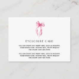 Elegant roze het knopen Vrijgezellenfeest binden Informatiekaartje