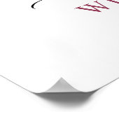 Elegant Roze Hydrangea Eucalyptus Bruiloft Welkom Poster (Hoek)