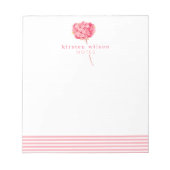 Elegant Roze Hydrangea - Gepersonaliseerd Notitieb Notitieblok (Voorkant)