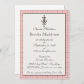 Elegant roze kaart (Voorkant / Achterkant)