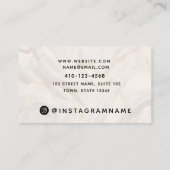 Elegant roze Kaarten van de Loyalty van de Zijde Z Visitekaartje (Achterkant)