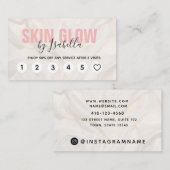 Elegant roze Kaarten van de Loyalty van de Zijde Z Visitekaartje (Voorkant / Achterkant)