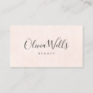 Elegant roze kalligrafie sociale media pictogramme visitekaartje