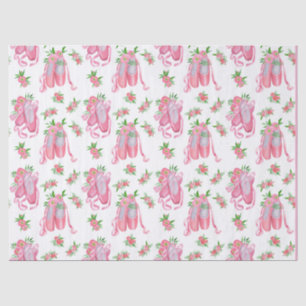 Elegant Roze Kersenbloesem Patroon Waterverf Tissuepapier