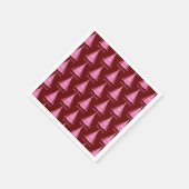 Elegant roze kerstboom patroon rood servet (Hoek)