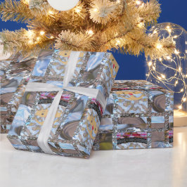 Elegant roze kerstcadeaupapier voor kerstmis 2 cadeaupapier