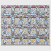 Elegant roze kerstcadeaupapier voor kerstmis 2 cadeaupapier (Vlak)