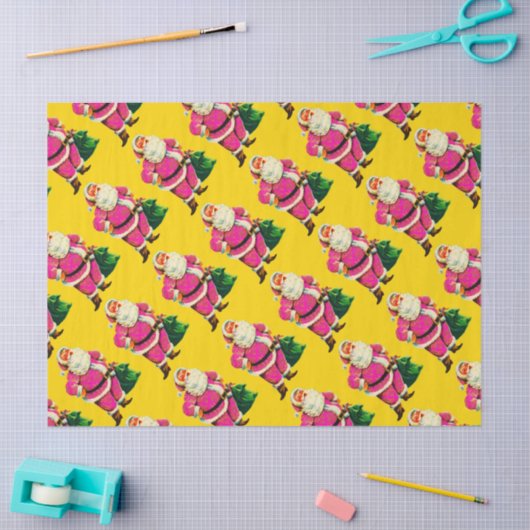 Elegant  roze kerstfeest tissuepapier (Craft)