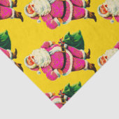 Elegant  roze kerstfeest tissuepapier (Detail)