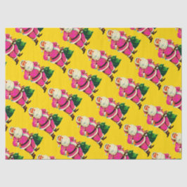 Elegant  roze kerstfeest tissuepapier