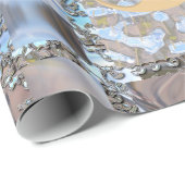 Elegant roze kerstkerstkerstkerkerst cadeaupapier (Rol Hoek)