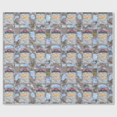 Elegant roze kerstKerstmis II Cadeaupapier (Vlak)