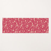 Elegant roze kerstpatroon | Yoga Mat (Voorkant (horizontaal))
