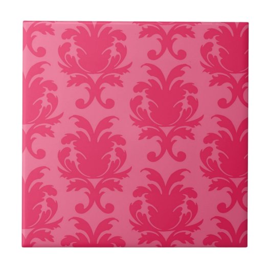 elegant roze kleurstofpatroon met twee toonroze tegeltje (Voorkant)