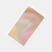 Elegant, Roze, Koraalkleuren, Pastelkleuren Abstra Servet (Hoek)