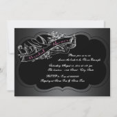 Elegant roze krijtbord Vrijgezellenfeest Kaart (Achterkant)