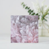 Elegant Roze Kwarts Gem Mind Body Spirit Energy Bedankkaart (Staand voorkant)