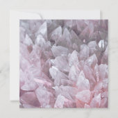 Elegant Roze Kwarts Gem Mind Body Spirit Energy Bedankkaart (Voorkant)