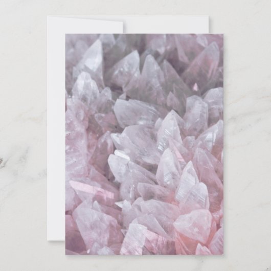 Elegant Roze Kwarts Gem Mind Body Spirit Energy Kaart (Voorkant)