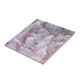 Elegant Roze Kwarts Gem Mind Body Spirit Energy Tegeltje