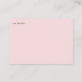 Elegant Roze Kwarts Gem Mind Body Spirit Energy Visitekaartje (Achterkant)