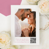 Elegant Roze Kwarts Wapenschild Monogram Foto Brui Save The Date