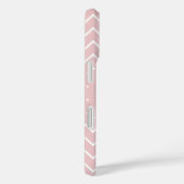 Elegant roze kwartsblauw pastel Cute Chevron Case-Mate iPhone Case (Achterkant / Rechts)