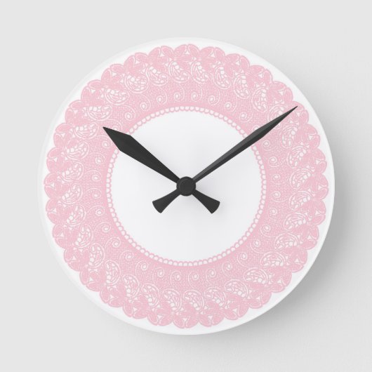 Elegant roze lace klok (Voorkant)