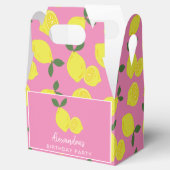 Elegant roze lemon Party Favor Box Bedankdoosjes (Geopend)