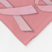 Elegant roze lint betegeld patroon fleece deken (Hoek)