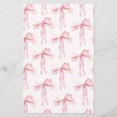 Elegant roze lint Vind het gast bingogame (Achterkant)