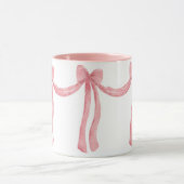 Elegant roze lintje satin kijk  meisje mok (Midden)