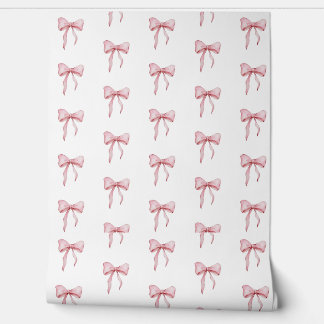 Elegant Roze Lintpatroon Behang