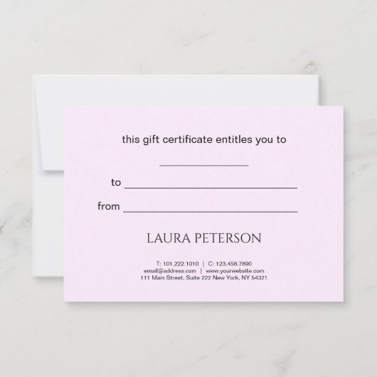 Elegant roze lippen handgeschreven script kalligra (Achterkant)