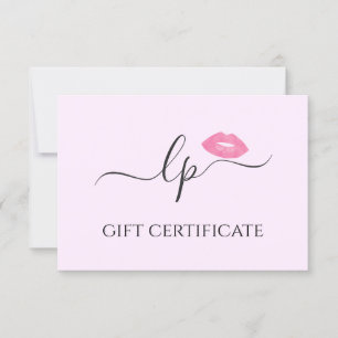 Elegant roze lippen handgeschreven script kalligra