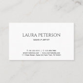 Elegant roze lippen handgeschreven script kalligra afsprakenkaartje (Achterkant)