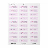 Elegant roze lippen handgeschreven script kalligra etiket (Full Sheet)