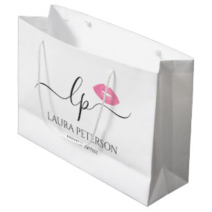 Elegant roze lippen handgeschreven script kalligra groot cadeauzakje