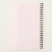 Elegant roze lippen handgeschreven script kalligra planner (Achterkant)