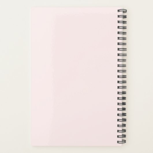Elegant roze lippen handgeschreven script kalligra planner (Achterkant)
