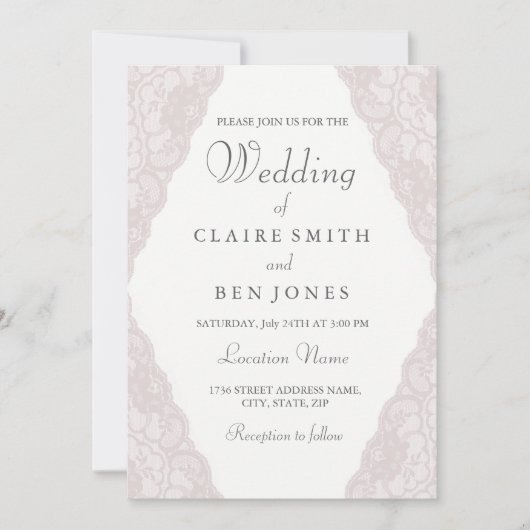 Elegant  Roze Loopbaan Uitnodiging (Voorkant)